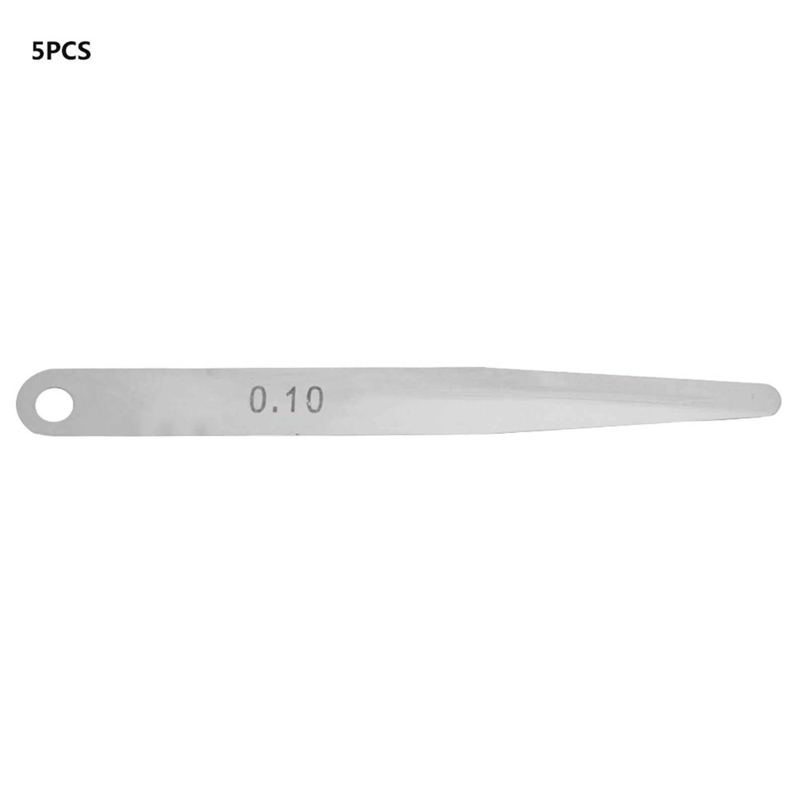 5pcs 0.08mm Thickness Feeler Gauge   Filler Thickness Gage Measurement Tool (0.08mm)