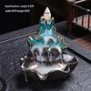 Zen Sandalwood Backflow Incense Burner for Indoor Use - Creative Ornament with Scented Oil Burner for Tea Ceremonies.