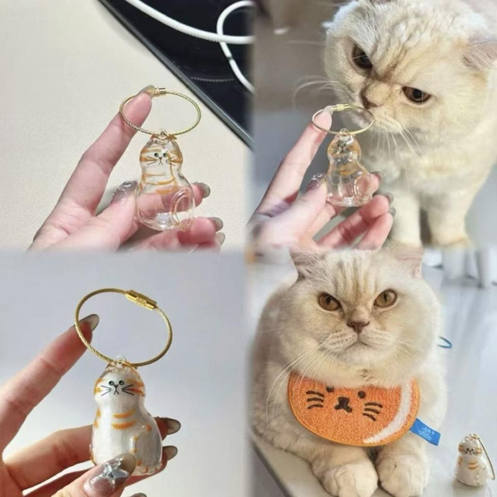Katzenhaar Aufbewahrungsbox Hängender Katzen Schlüsselanhänger Anhänger Rucksack Katzen Tasche Hängende Deko Haustierhaar Aufbewahrung Niedlicher Schlüsselanhänger Haustier Souvenirs