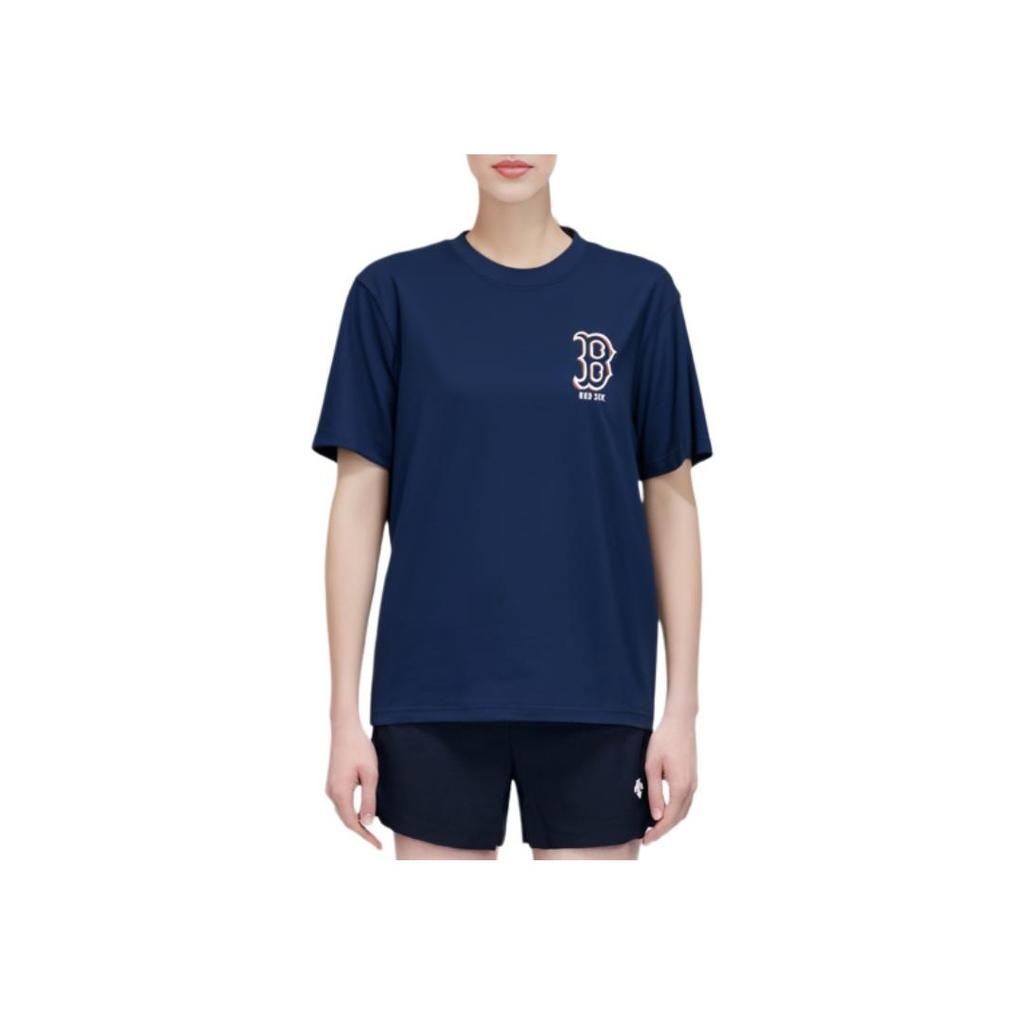 New MLB SS24 T Shirt Unisex Navy Blue 3ATSB0343-43NYS