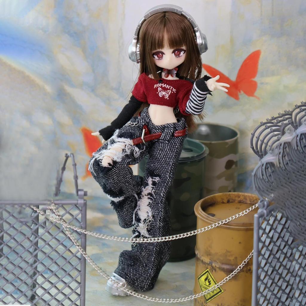 MJD Puppe 1/8 Maßstab Bewegliche Anime Figur, 20cm, Für Alter 15 und Älter, Hergestellt aus PVC & ABS, Enthält Outfit, Sammlerfigur, Schmetterlings Verbotene Zone
