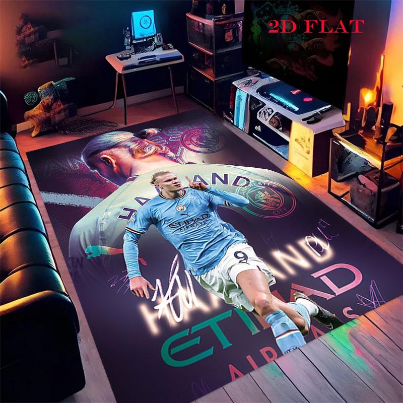 football star Carpet Rug for Living Room Bedroom Home Sofa Decoration,Kids play Nonslip Floor Mat