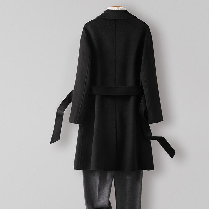 100% Wool Woolen Coat Designer Cashless Coat Double-sided High-end Wool Coat Men