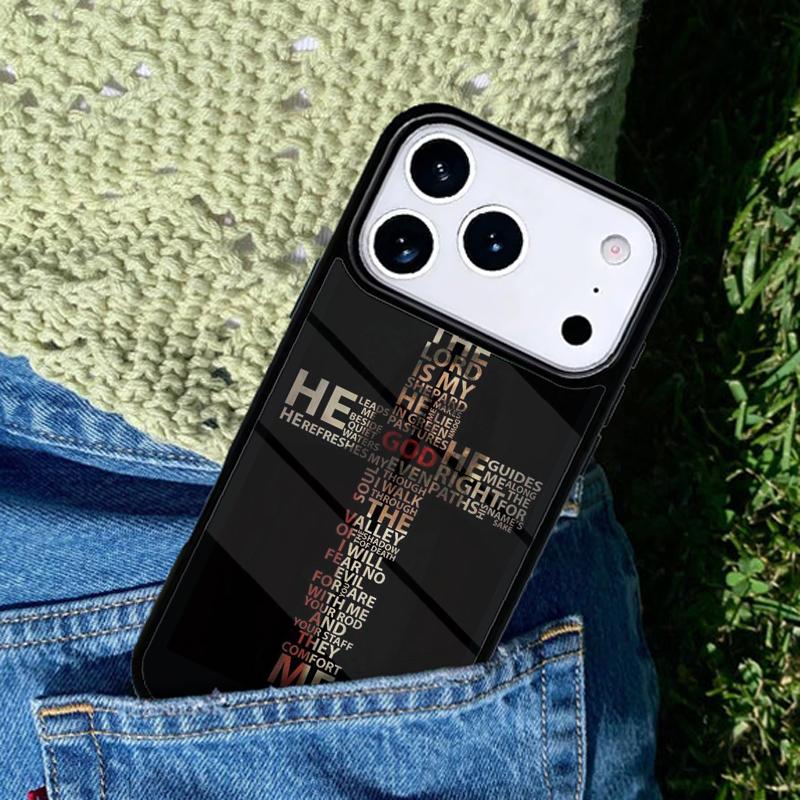 Cross on Bible Christian Catholic Phone Case Cover for IPhone 11 12 13 14 15 16e 17 Pro Max Coque for IPhone 17 Air