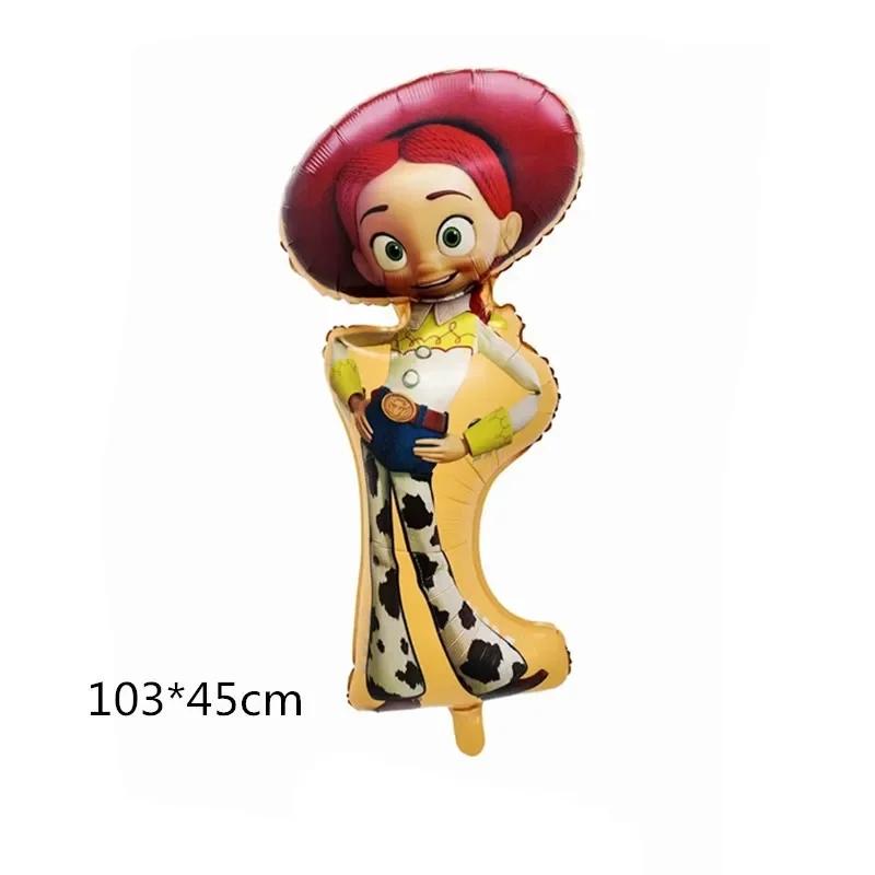 

49pcs Cartoon Jessie Cowboy Toy Story Balloons Set for Kids Birthday Party Colour Latex Ballon Decorations Supplies Baby Shower As picture