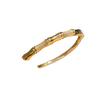 18K Gold Plated Zircon Bamboo Bracelet – New Chinese Style, Fashionable & Versatile with a Light Luxury Feel.