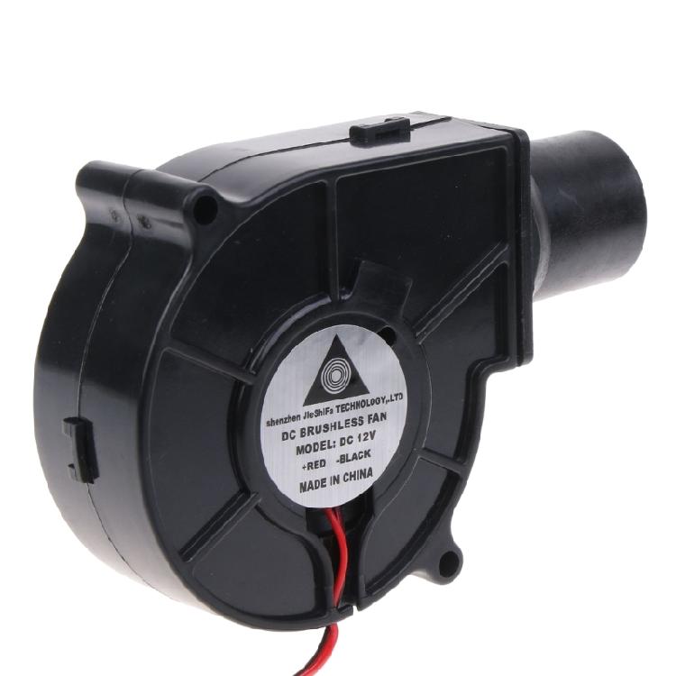 7530 Air Blower Fan 12V 0.3A Large Air Flow 2500R 2Pin Cable Fan for BBQ Camping