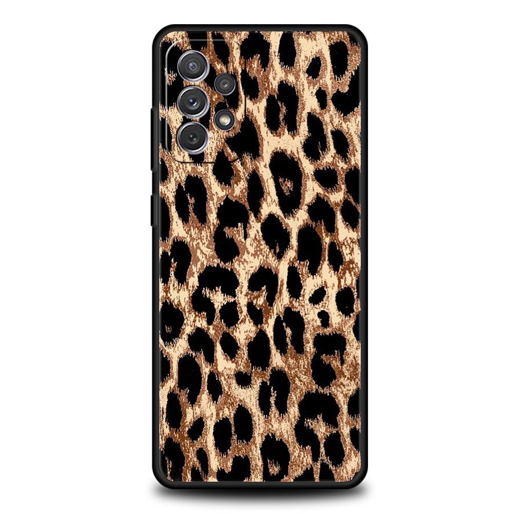 Moderne Handyhülle mit Tiger-Leopardenmuster für Samsung A15 A13 A51 A71 A41 A31 A21S A03S A05 A35 A55 A23 A25 A33 A53 A73 5G Hülle