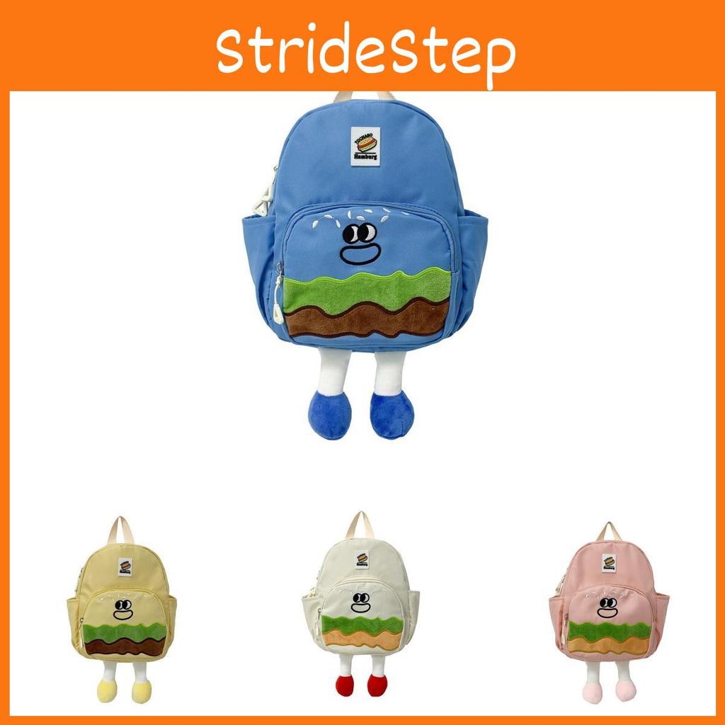Hamburger School Cartoon Backpack Students Bag Breathable Outdoor Travel Gift