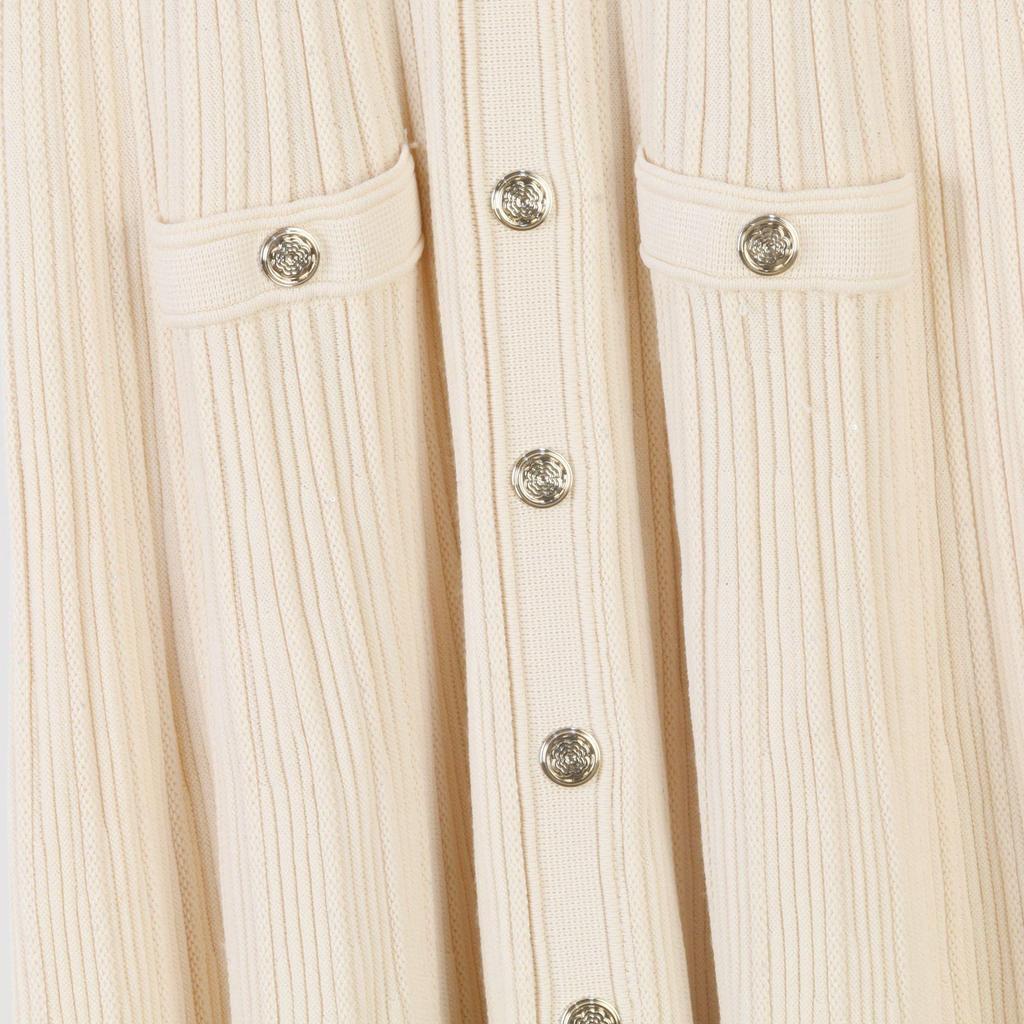 S Family French Socialite Daughter Elegant Slim Fit Knitted Long Dress - Spring/Summer Edition