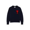 Ami Paris Ami De Coeur Algodão Tricotado Gola Redonda A21HK009016-410