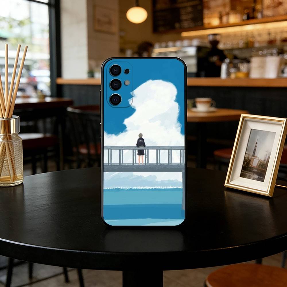 

Alone by the Sea Phone Case Black Silicone Soft For Samsung S25,S24,S21,S22,S23,S30,Ultra,S20,Plus,Fe,Lite Samsung S20fe