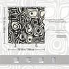 Abstract Shower Curtain – Black & White Op Art Pattern, Waterproof Polyester, Modern Minimalist Bathroom Decor With 12 Hooks