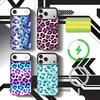 Leopard Print Phone Case For iPhone17,16,15,14,13,12,11 Plus,Pro Max Magnetic For Magsafe Wireless Charging
