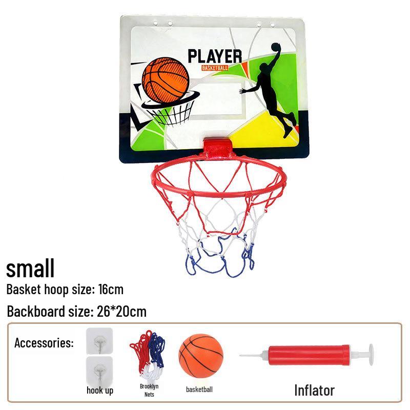 Punch-Free Foldable Wall-Mounted Acrylic Basketball Hoop for Indoor/Outdoor Parent-Child Play