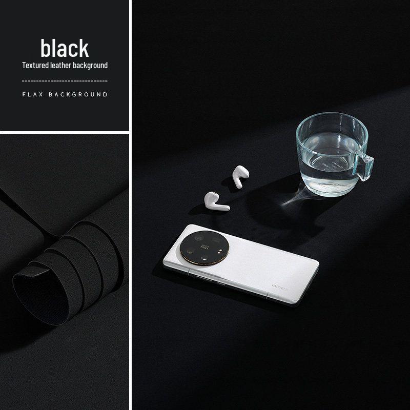 Luxury Solid Color Leather Photography Backdrop for Live Stream Room Decoration and Clothing Accessories