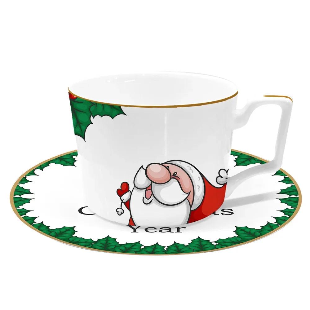 New Santa Claus Dim Sum Plate, Christmas Candy Plate, Western Steak Pasta, Multi-layer Cake Rack Dishes