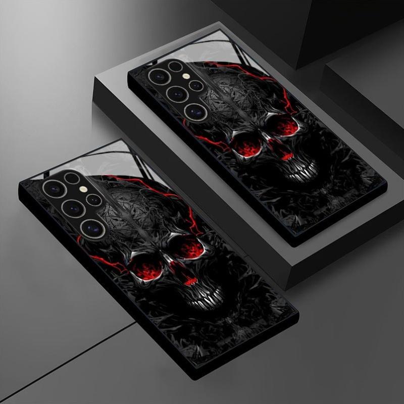 Design vzoru Dark Skull Art je vhodný pro kryt S26ULTRA S25 S24 S24PLUS S23 S22 S21PROS20+ NOTE10 NOTE20 A36 A55