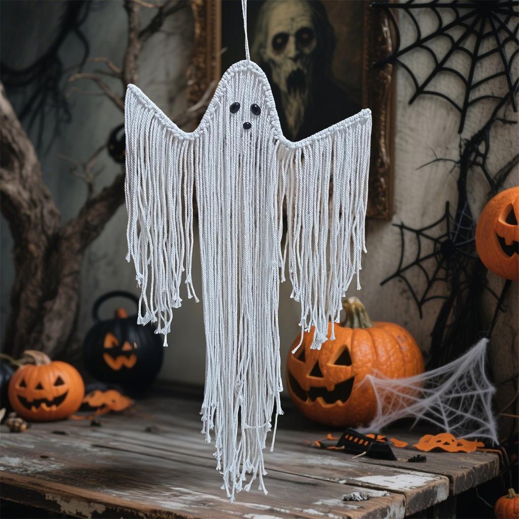 Halloween Knot Horror Decoration, Handmade Woven Wall Hanging Home Decor Accessory