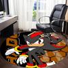 1pc Shadow Sonic Office Round Area Rug, Under Office Chairs Bedroom Living Room Home Decor a1022348