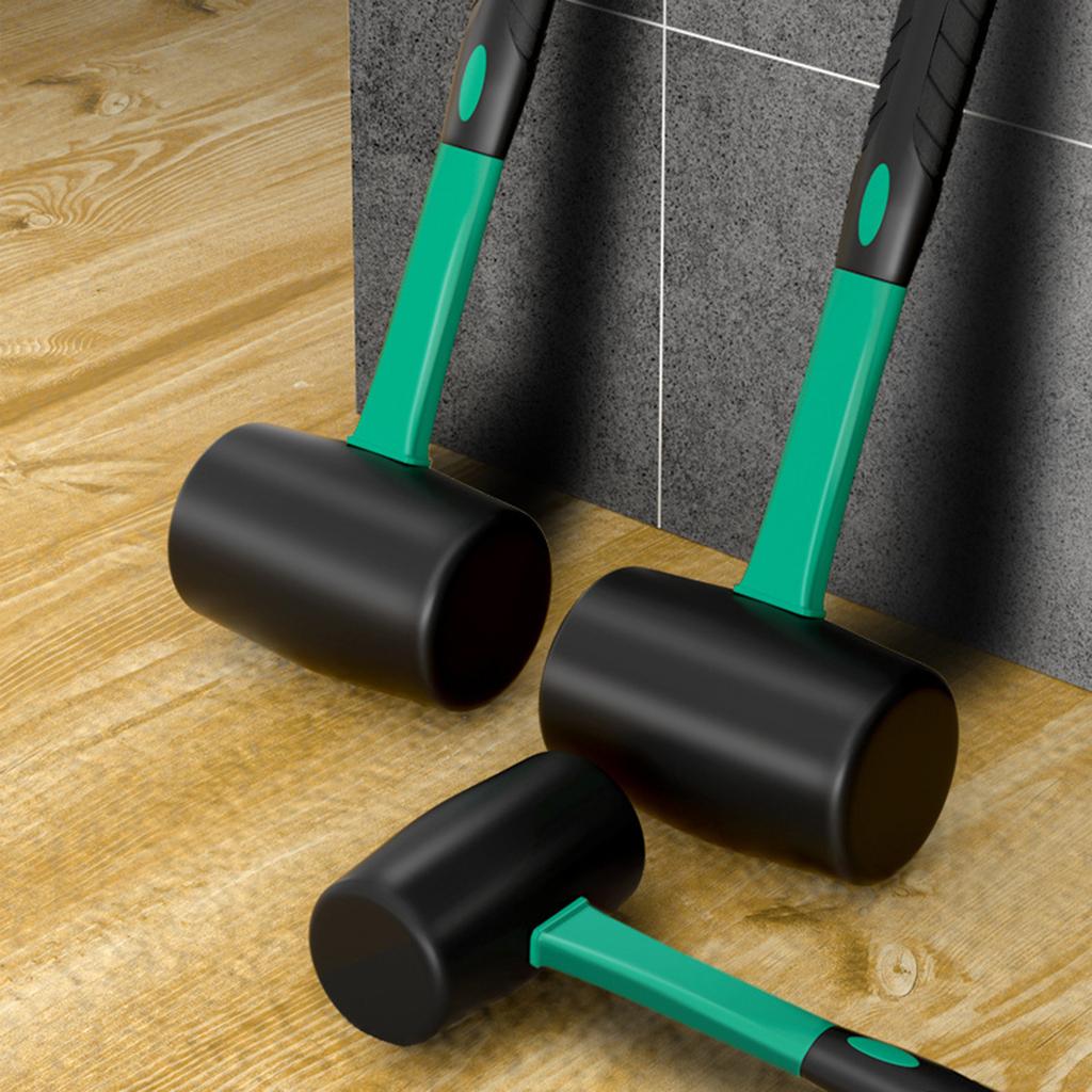 Professional Rubber Hammer For Flooring Projects AntiVibration Design Safe Grip Handle Durability Rubber Materials
