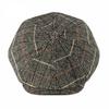 Kariertes Baskenmütze Herren Herbst Winter Wolle Britische Retro Zeitungsjunge Mütze Damen Achteckige Mütze Gatsby Paintsman's Cap Gorro Hombre Boina