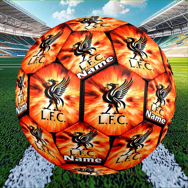 Benutzerdefinierter Name Personalisierter Liverpool F.C.-A Druck Größe 5 Fußball Training & Spiel Fußball, für Team, Kicken, Geschenk für Fußball-Enthusiasten