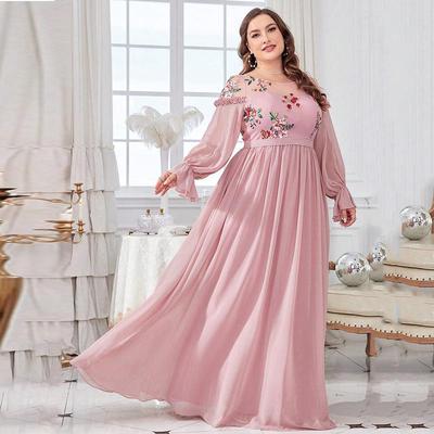 Robe de soirée rose chic: Élégant Grande Taille, Style Été