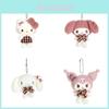Lovely Kuromi Meledy Yuge Gugu Plush Toy Hanging Pendant Japanese Cartoon Bag Decoration Gift