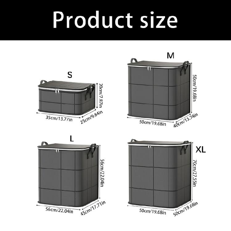 Bedroom Storage Bag Soft Fabric Closet Case for Bedding and Sweaters with Dust Cover and Full Opening Access Indoors