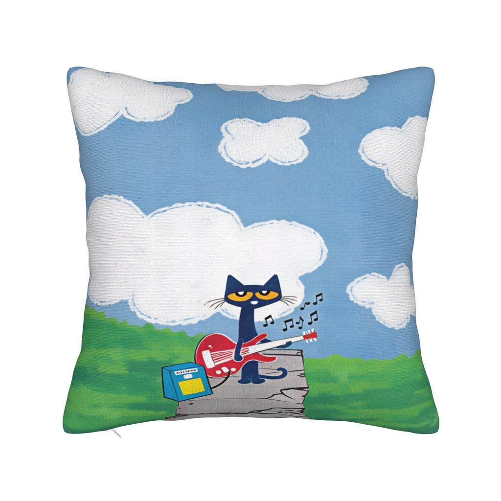 P-Pete The Cat Pillow Case Fashion Pillow Cover Soft Pillowcases For Living Room Chair