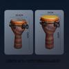 lvjiajin Djembe Hand Drum Percussion Instrument Ethnic Musical Instrument 12 Inches Suitable for Beginners to Adults