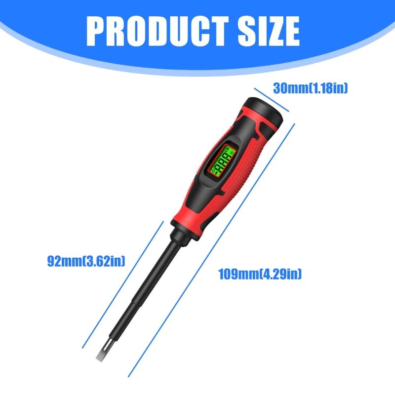Double Purpose Screwdriver And Handheld Voltage Detector With Auto Shut Off Feature Suitable For Safe Electrical Testing