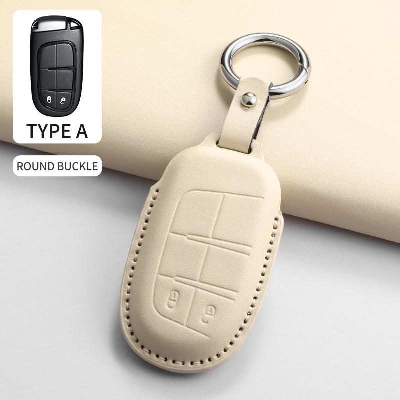 Car Key Case Cover Shell for Jeep Chrysler 300 200 Cherokee Wrangler Compass Renegade Fiat 500X Car Remote Key Shell Accessories