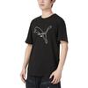 Puma Letter Print Sports Short Sleeve T-Shirt Men Tops Black 849449-01