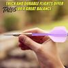 Clear Dart Tail 6Pcs Professional Precise Flying Indoor Outdoor 2Ba 4Ba Long-lasting Transparent Plastic Integrated Shaft Flight Replacement