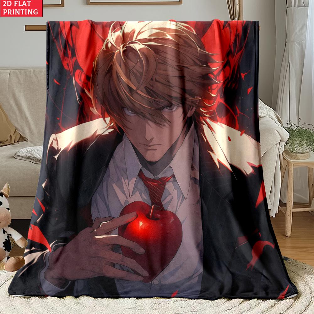 

Dark Anime Print thin Flannel Blanket for Bedrooms,Living Rooms,Sofas Blankets,Lunch Breaks,blankets fluffy blanket 130x150cm