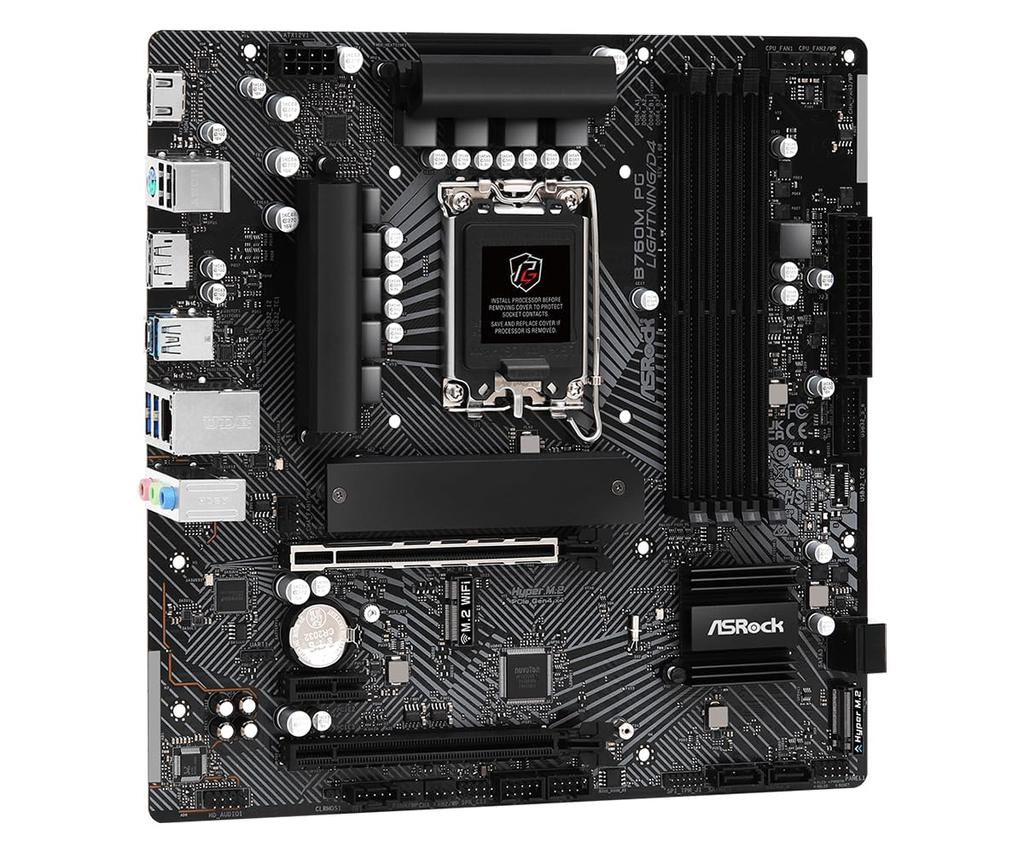 ASROCK B760M PG Intel B760 LGA 1700 micro Lightning/D4 ATX.
