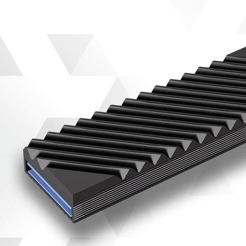 M.2 Ssd Heatsink Cooling Hard Drive 2280 Nvme Ngff Ssd Cooling Aluminum Cooler Radiator W Thermal Silicone Pad For Motherboard