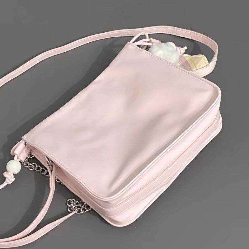 Niche Design Cute Rabbit Beaded Chain Small Bag One-shoulder Crossbody Bag Girl Underarm Bag