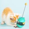 Fun Training Leaking Food Ball Interactive Cat Puzzle Feeder Cat Teasing Stick  Kitten Toy
