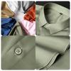2026 New Spring Summer Men's Shirt Non-Ironing Anti-Wrinkle Business Casual Solid Color Elastic Smooth Short Sleeves Work Shirt