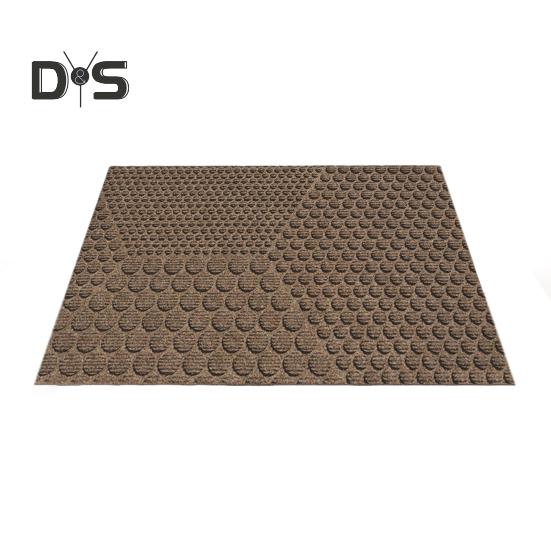Dywanik wejściowy usuwa brud, antypoślizgowa podstawa z recyklingu, wycinany geometryczny wzór, dywanik wejściowy do użytku wewnątrz i na zewnątrz, do kuchni i garażu