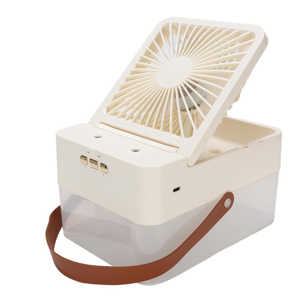 Desktop Humidifier Fan Quiet Battery Operated Portable Desk Cooling Fan with 2.5L Water Tank for Home Office Car