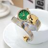 Snake Shape Diamond Watch For Women Luxury  Ladies Gold Watch Analog Quartz Unique Watch