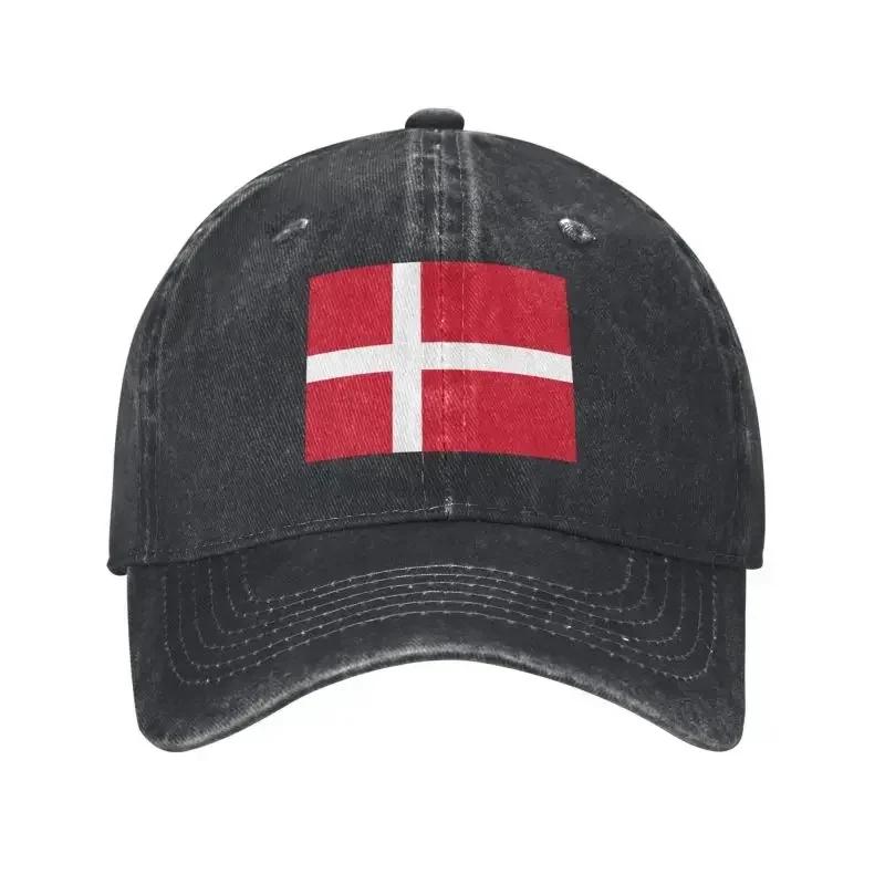 Custom Punk Unisex Cotton Flag Of Denmark Baseball Cap Adult Adjustable Dad Hat Unisex Women Sports