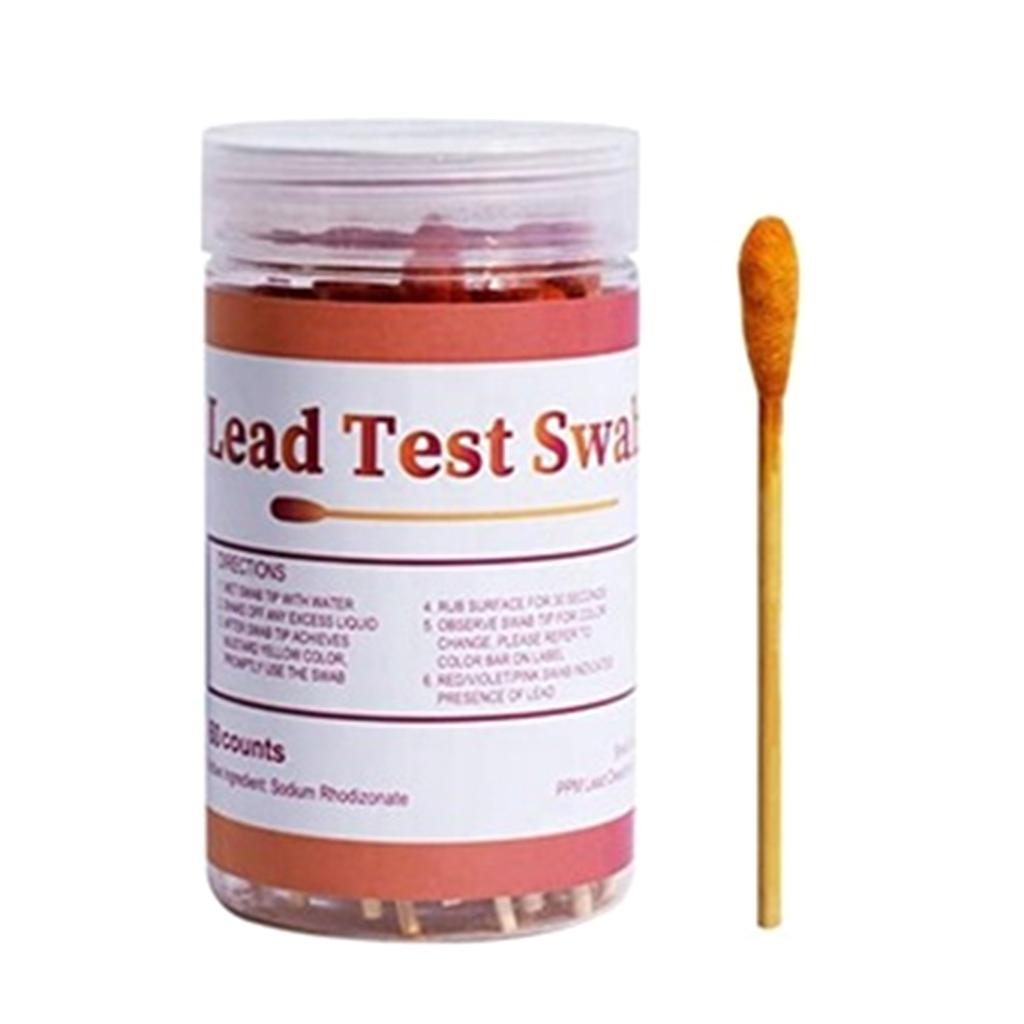 60Pcs Sensitive Lead Test Swabs Rapid Home Lead Testing Swabs 30S Result Lead Test for Metal
