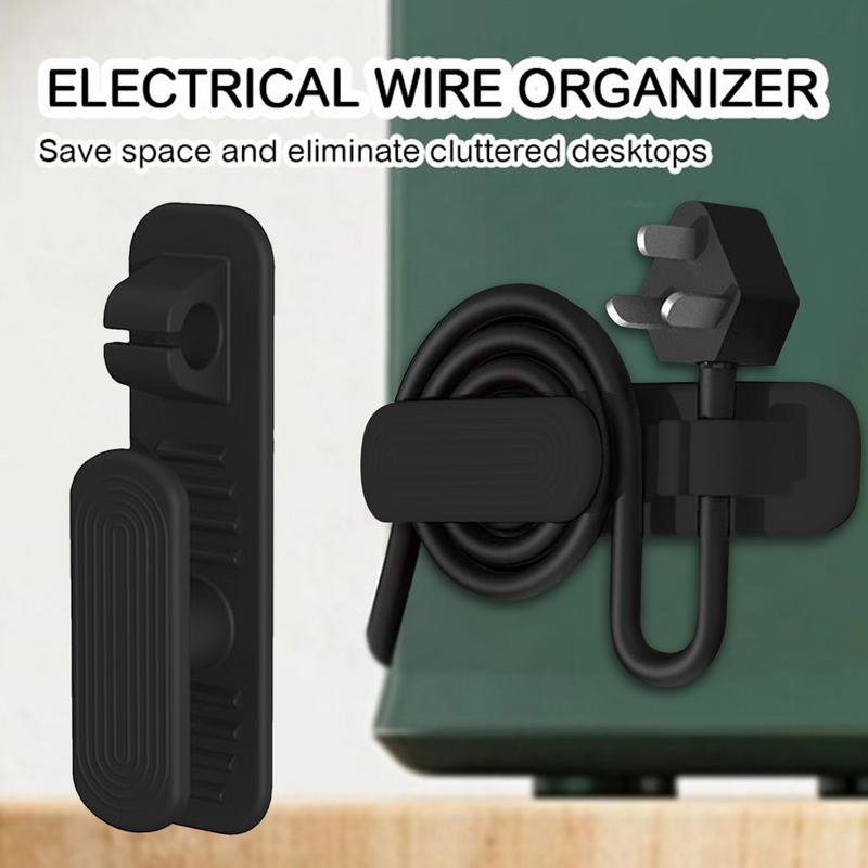 Cord Organizer Adhesive Cord Keeper Silicone Cable Clip Wire Wrapper For Appliances Stick On Pressure Cooker Mixer Blender
