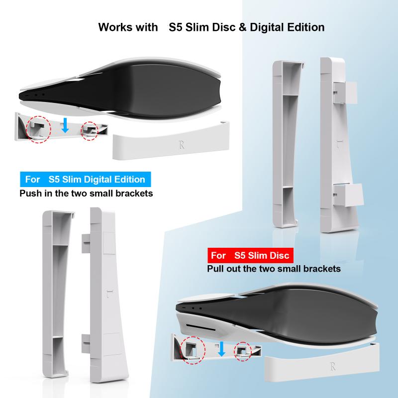 Game Console Horizontal Bracket Stand Ps5 Base Stand Compatible With Ps5 Slim/Ps5 Pro Base Holder For Ps 5 Console