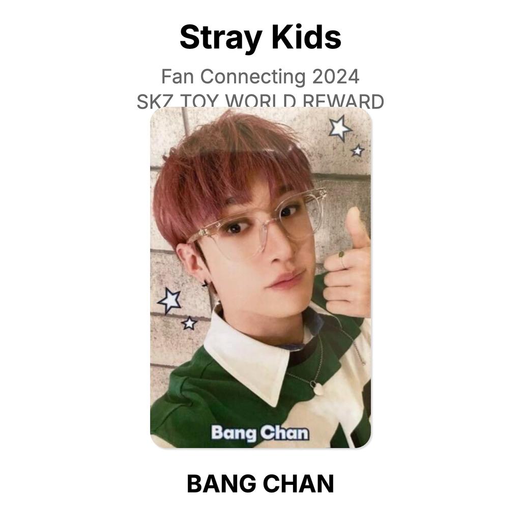 Stray Kids Fan-Verbindung 2024 SKZ TOY WORLD BELOHNUNG Offizielle Fotokarte